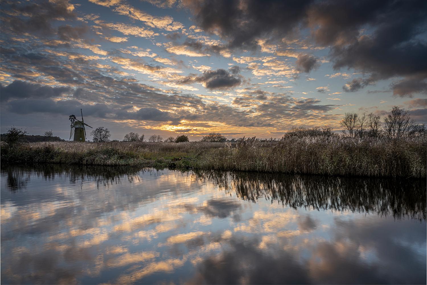 Winter Sunset over River Ant